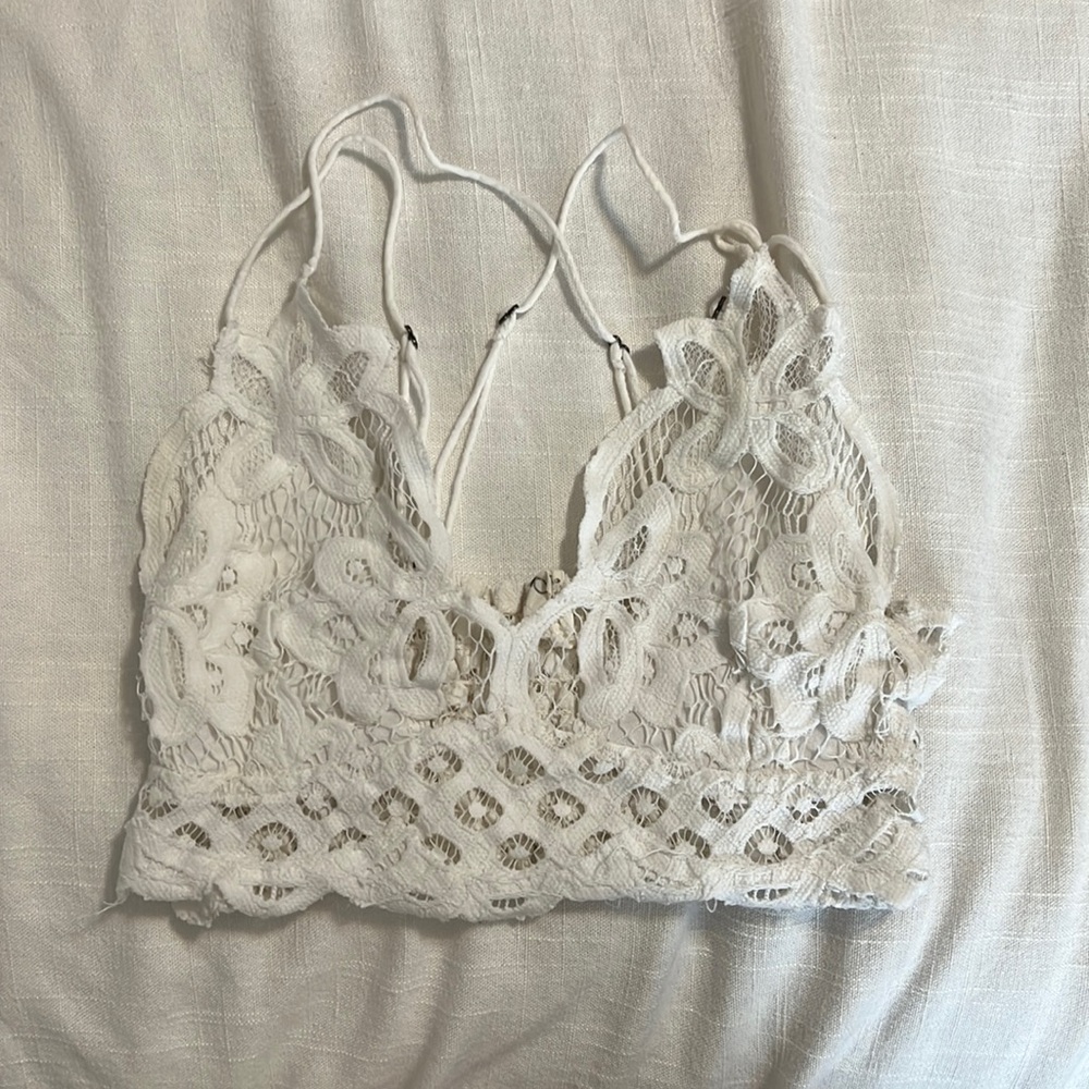 Cream Free People Bralette